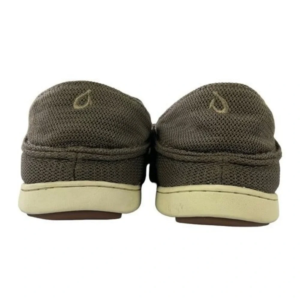 OluKai Nohea Slip On Mens Size 11 Collapsible Drop-In Heel Mesh‎ Brown Shoes